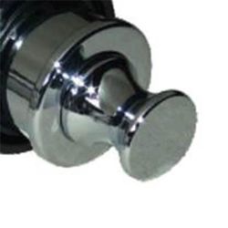 Duwknopslot voor deurdikte 13-35 mm (RVS finish)