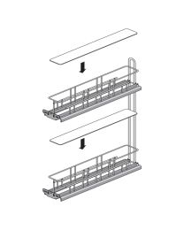 Cargo IQ-90° inlegplank transparant KB 150