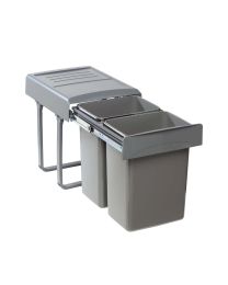 Uittrekbaar afval-sorteersysteem - 2x20 l