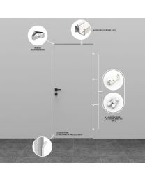 Set Invisidoor 2.0 Out incl. 4 Neo S5 (Mat wit)