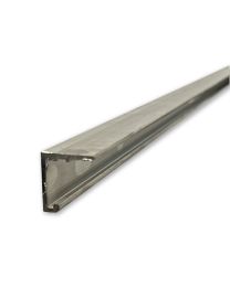 Aluminium bovenrail voor enkele vleugel - 6000 mm