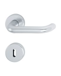 Klinkgarnituur met rozas + BB SLPL 37 - 42 mm (RAL 9465 F1)
