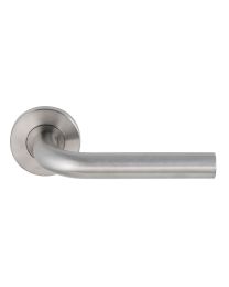 Deurklink PF Leona op ronde rozas klasse 3 - per 10 stuks (Inox)