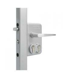 Dubbel cilinderslot voor 50 mm vierkant profiel + 3006M (Zilver)