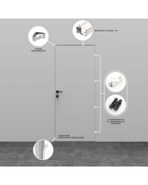 Set Invisidoor 2.0 Out incl. 4 Neo S5 (Zwart)