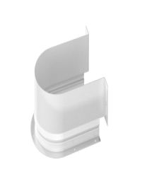 Universele metalen omranding voor sifonuitsparing (Wit)