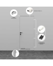 Set Invisidoor 2.0 In incl. 4 Neo S5 (Zwart)