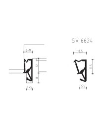 Knipdichting SV 6624 - 100 meter (Wit)