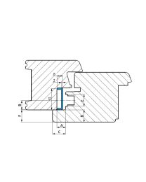 Sluitplaat pin USB 2325-351/31 (Verzinkt)