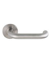 Deurklink PF Cecil op ronde rozas klasse 3 - per 10 stuks (Inox)