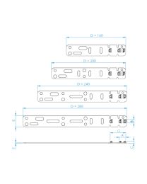 Raamanker Dubbel Alu/Veka - 30 mm