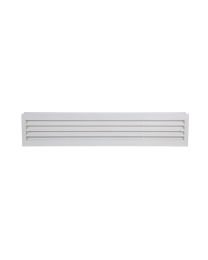PVC deurrooster № 761 - 450 x 90 mm (RAL 9010 Zuiver wit (Reinwit))